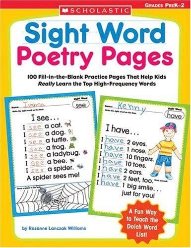 Sight Word Poetry Pages: 100 Fill-In-The-Blank