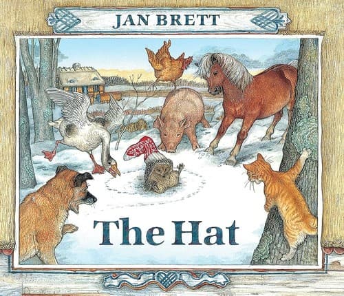 The Hat: Board Book (Jan Brett, Hardcover, Grades