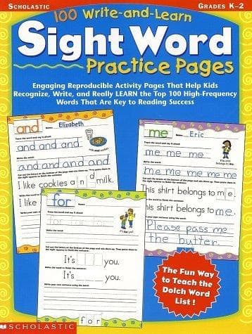100 Write-And-Learn Sight Word Practice Pages: