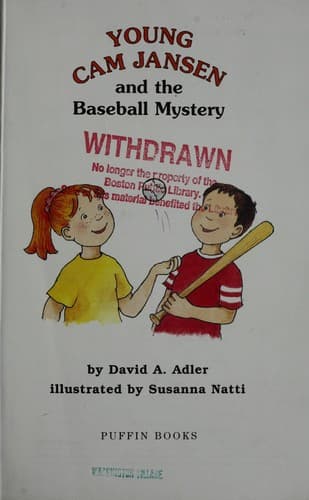 Young Cam Jansen and the Baseball Mystery (David