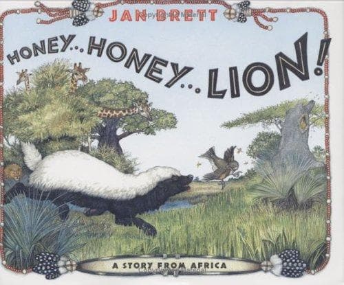 Honey... Honey... Lion! (Jan Brett, Hardcover,